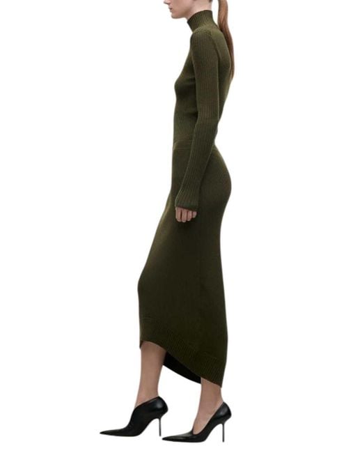 Victoria Beckham Green High-Neck Sweater