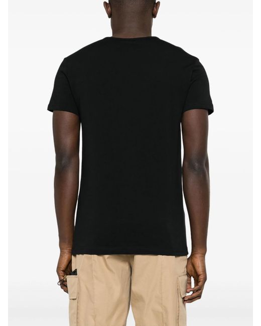 T-Shirt Con Stampa Medusa di Versace in Black da Uomo
