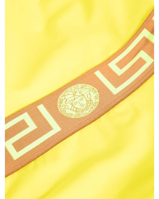 Costume Intero Medusa Con Stampa di Versace in Yellow