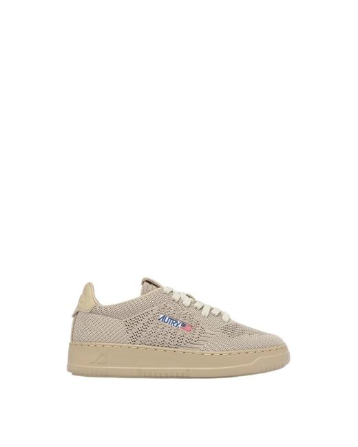 Autry White Easeknit Low Sneakers for men