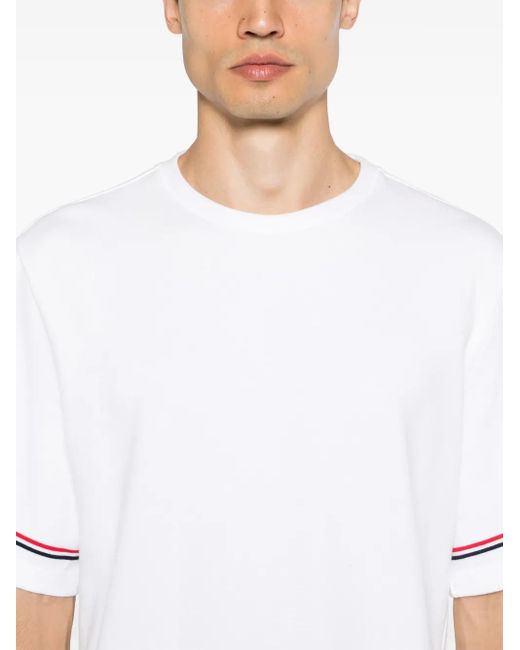 Thom Browne White 'Rugby' Polo Shirt for men
