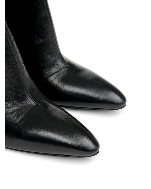 Maison Margiela Black Flat Ankle Boots