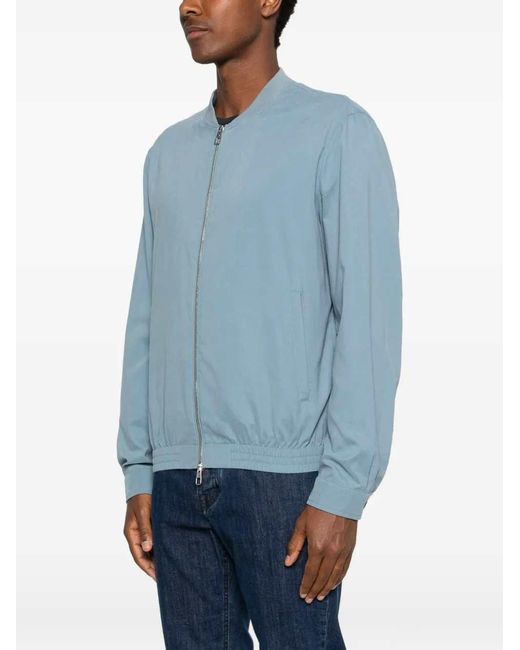 Montecore Blue Zip-Up Bomber Jacket for men