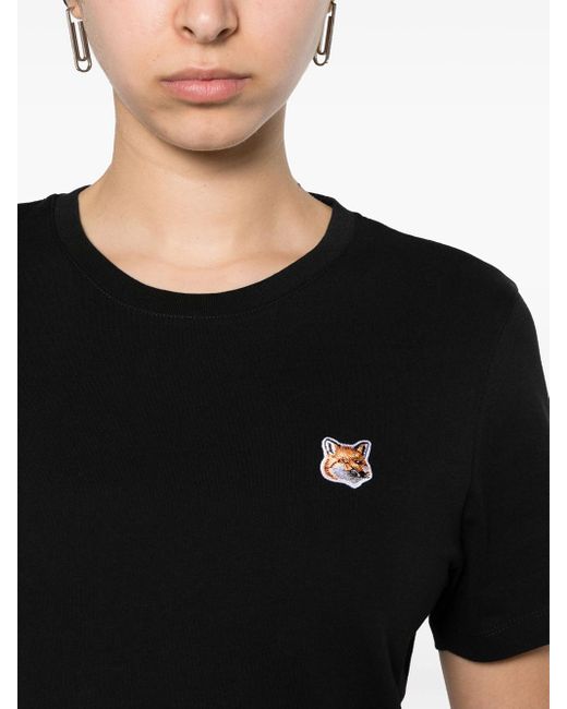 Maison Kitsuné Black Fox Head Cotton T-Shirt