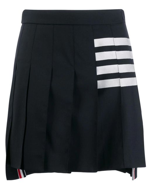Thom Browne Black Pleated Mini Skirt