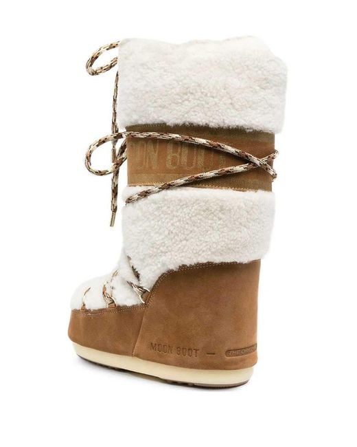 Moon Boot Natural Icon Shearling Boot