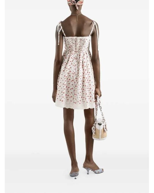Dolce & Gabbana White Short Dresses