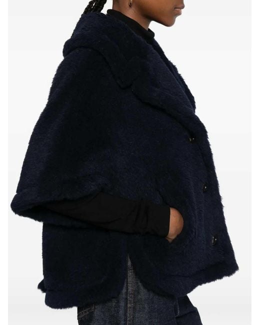 Max Mara Blue Corvino1 Short-Sleeved Jacket