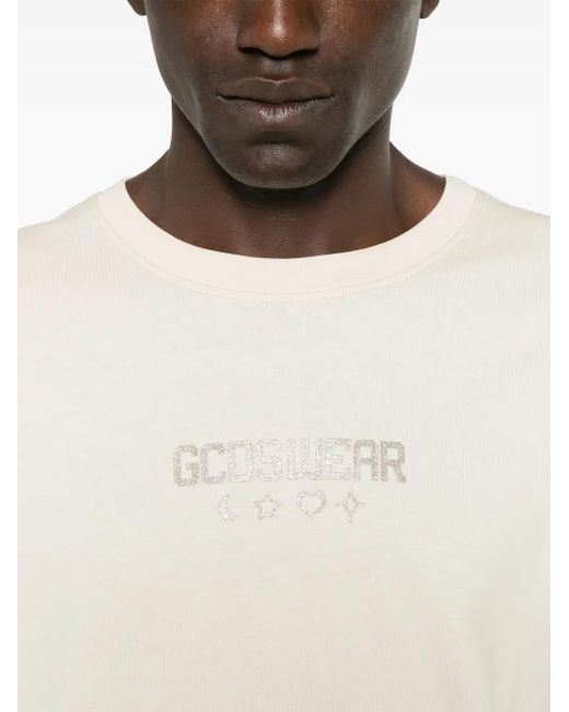 Gcds White Lucky Charm T-Shirt for men