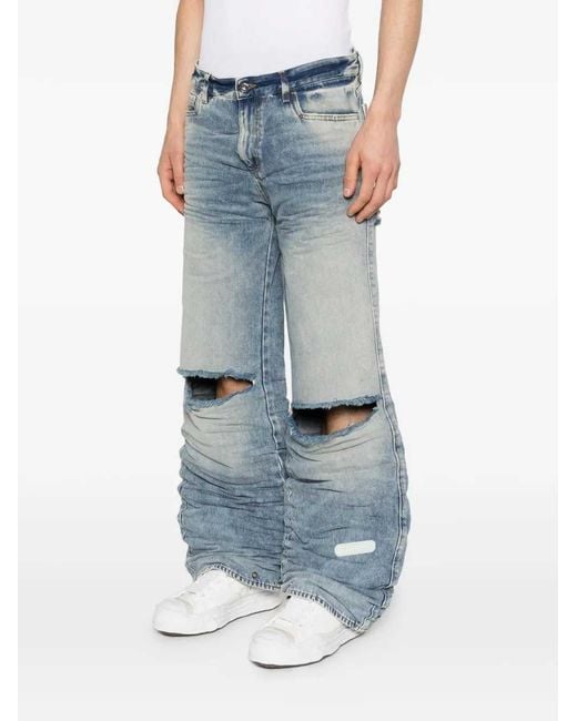 PDF Blue Rich Kid Ripped Jeans for men