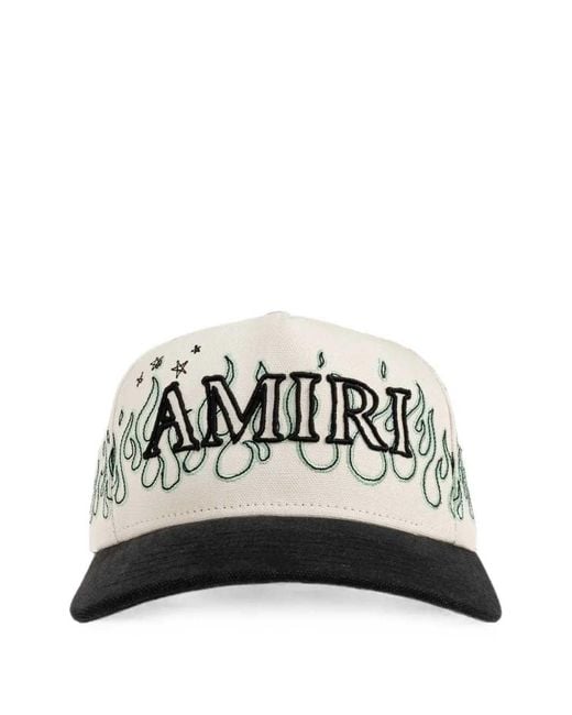 Amiri Black Logo Baseball Cap for men