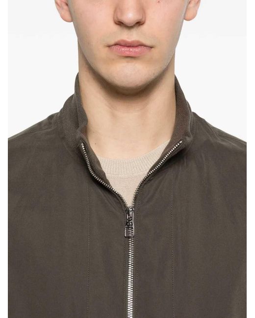 Montecore Brown Zip-Up Jacket for men
