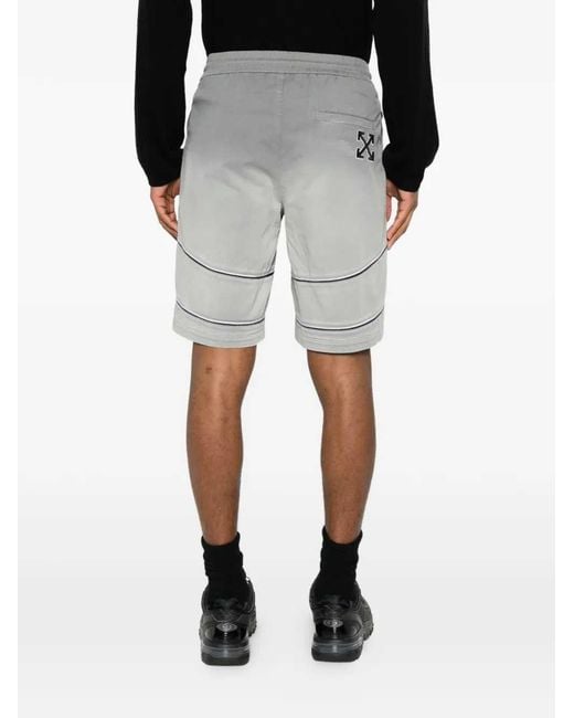 Off-White c/o Virgil Abloh Gray Off Offline Shorts Gd Gab Trackshort Castelrock for men