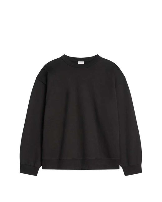 Dries Van Noten Black Oversized Cotton Sweatshirt for men