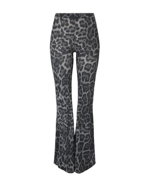 Leopard Print Pants di Stella McCartney in Gray