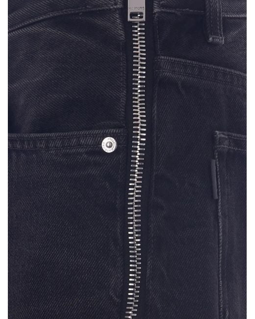 Haikure Blue Straight-Leg Jeans With Zip