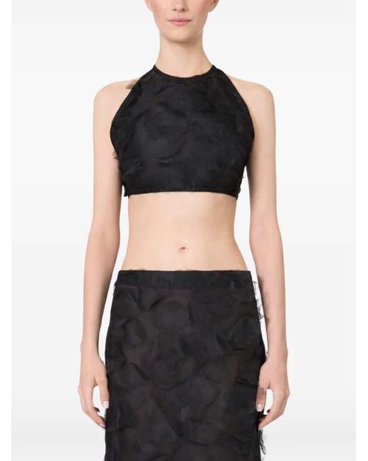 Max Mara Black Silk Top