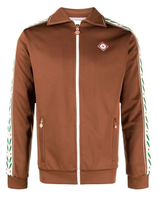 Casablancabrand Brown Zip Jacket for men