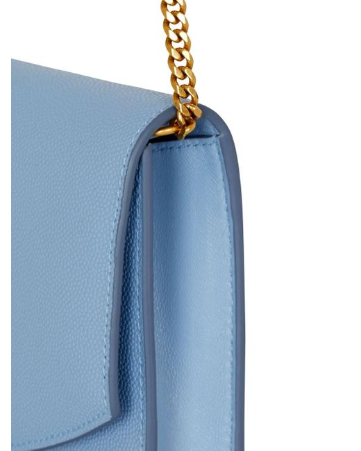 Balmain Blue Emblème Shoulder Bag