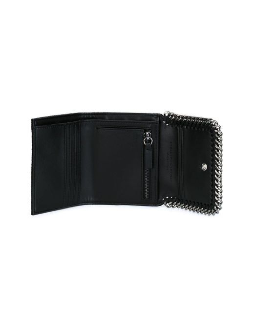 Stella McCartney Black Falabella Wallet With Flap