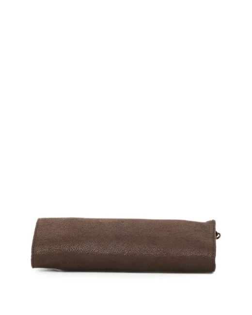 Stella McCartney Brown Falabella Shoulder Bag With Chain Trim