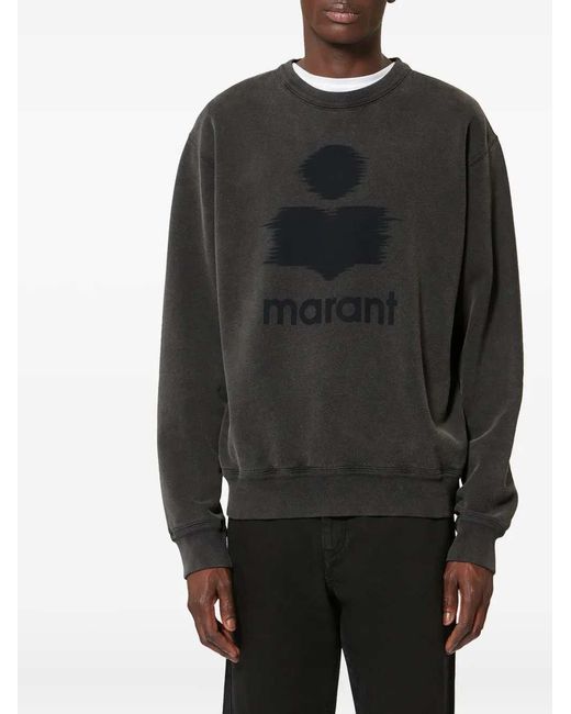 Isabel Marant Black Mikoy Printed Sweatshirt for men