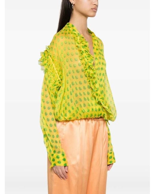 Dries Van Noten Yellow Shirt 02250-Cenver Bis 3094 W.W.Shirt