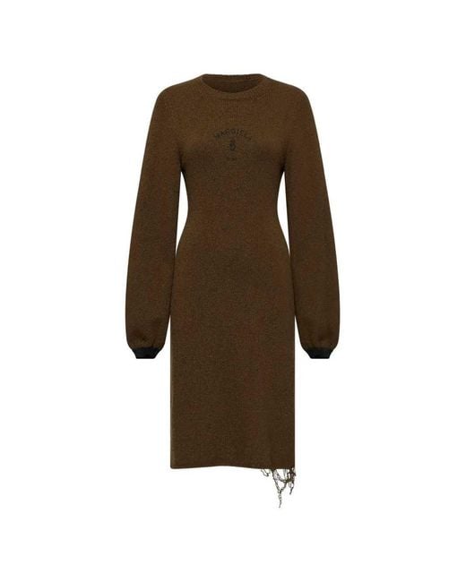 MM6 by Maison Margiela Natural Knit Midi Dress