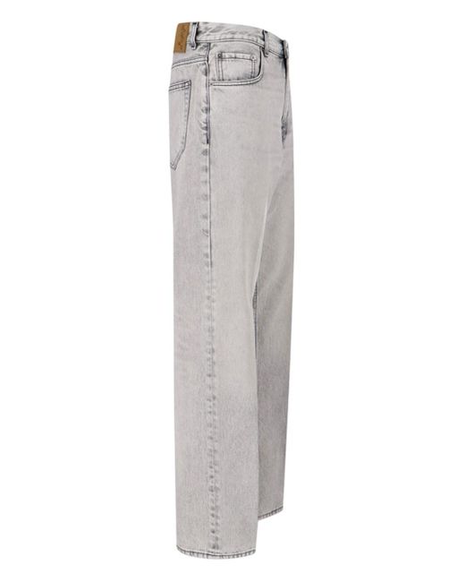 Haikure Gray "Bonnie" Straight Jeans