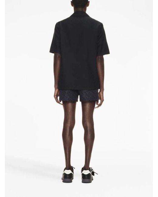 Off-White c/o Virgil Abloh Black Off- Printed Swimsuit for men