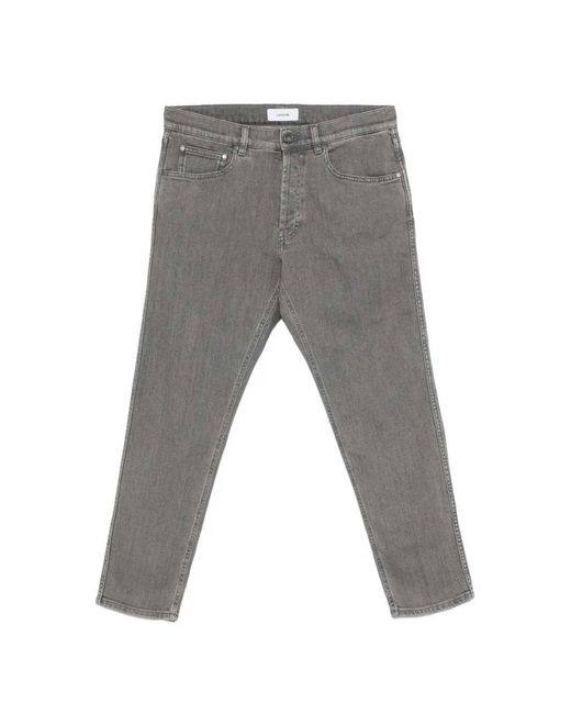 Lardini Gray Button-Up Jeans for men