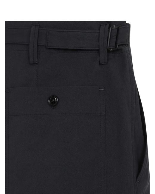 Lemaire Blue Pants With Button Closure for men