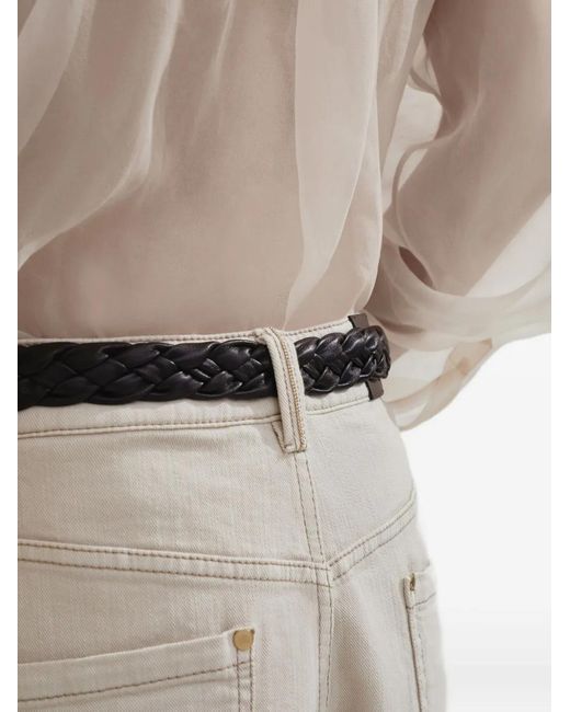 Brunello Cucinelli White Straight Jeans