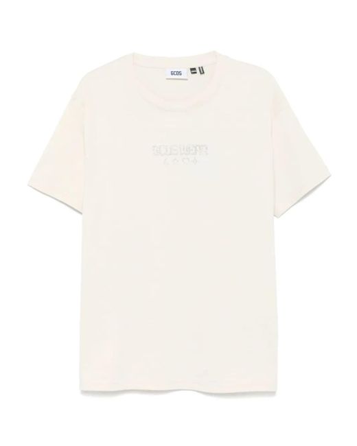 Gcds White Lucky Charm T-Shirt for men