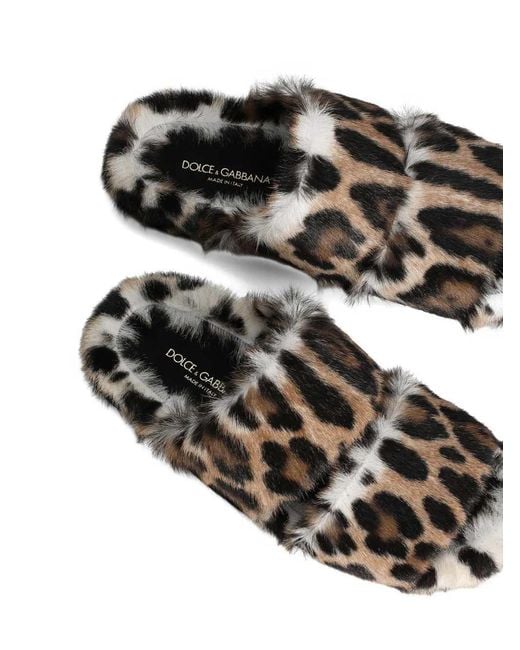 Dolce & Gabbana Multicolor Printed Slippers