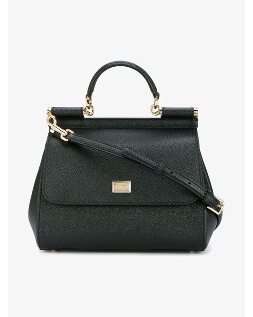 Dolce & Gabbana Black `Sicily` Shoulder Bag