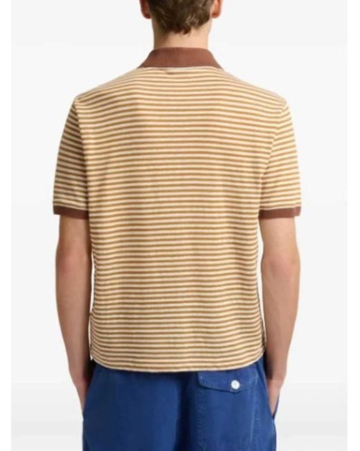 Marni Natural Striped Polo for men