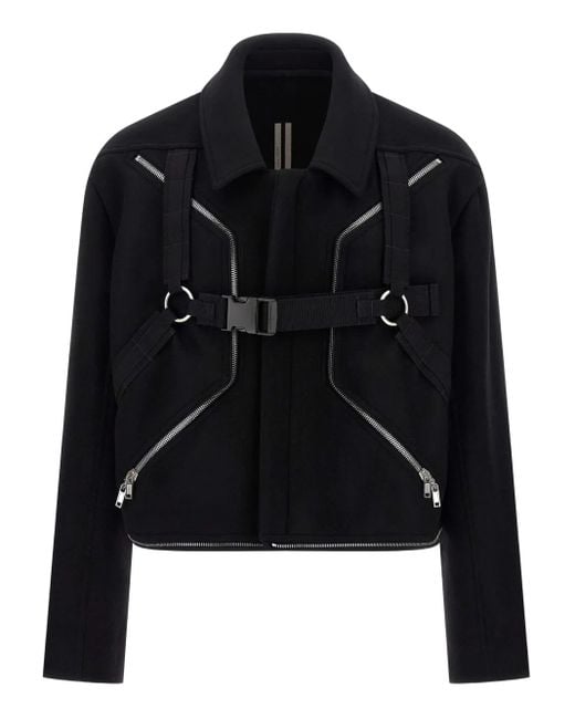 Rick Owens Black 'Blixa Jumbo Mac' Coat for men