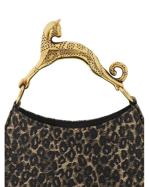 Lanvin Metallic Mini Bag With Print