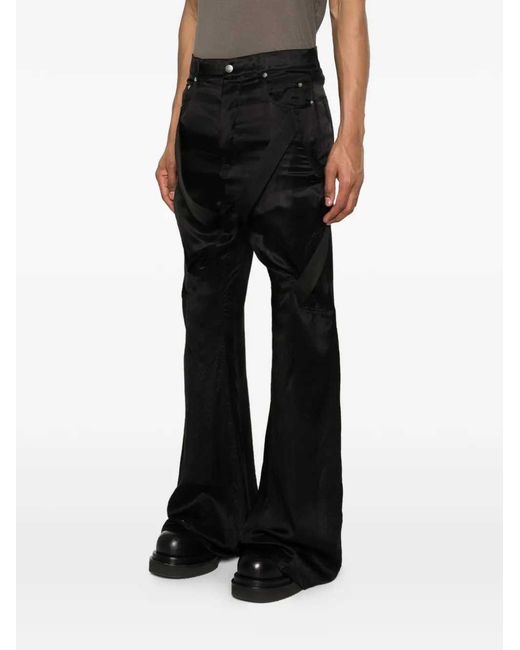 Rick Owens Black Megastrapped Bib Pants for men