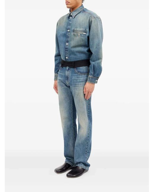 MM6 by Maison Margiela Blue Five-Pocket Jeans for men