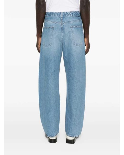 Jacquemus Blue Cotton Jeans for men