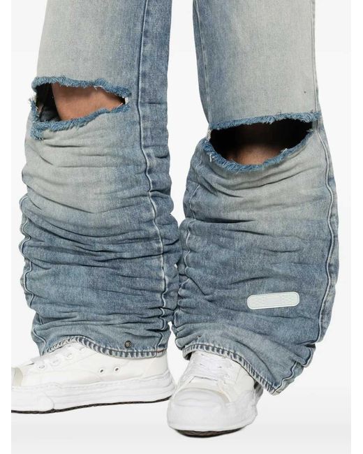 PDF Blue Rich Kid Ripped Jeans for men