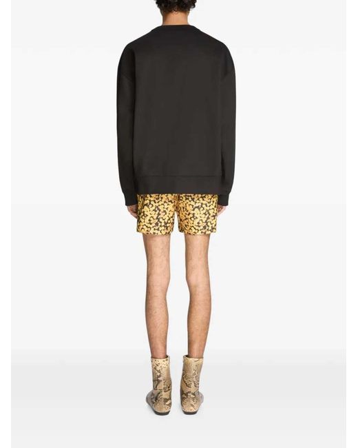 Dries Van Noten Black Oversized Cotton Sweatshirt for men