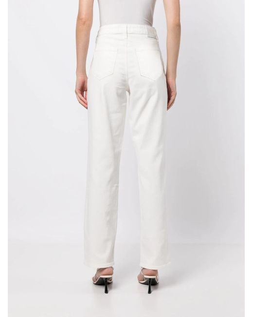 PAIGE White Noella 32 Straight Jeans