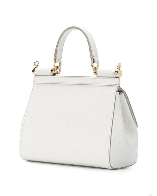 Dolce & Gabbana White Sicily Small Shoulder Bag