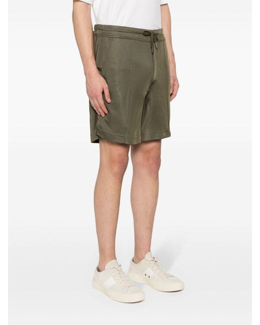 Tom Ford Green Sports Shorts With Stitching Detail for men