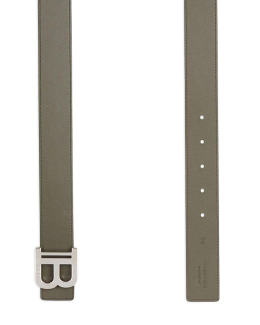 Cintura B-Belt Reversibile di Balmain in Black da Uomo