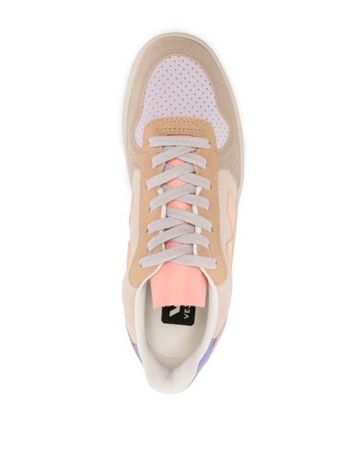 Veja Pink V-10 Sneakers With Inserts