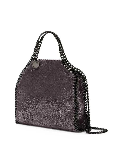 Stella McCartney Purple Metallic-Effect Falabella Tote Bag